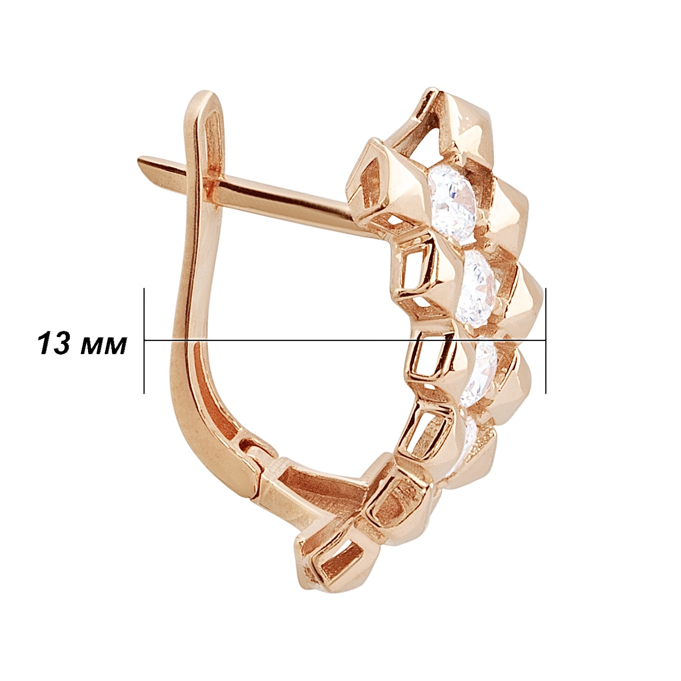 картинка Серьги с фианитами, 10500035